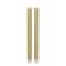 12" Gold Glittered Flameless Taper Candles, 2ct.